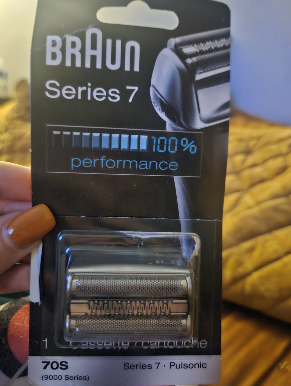 NWT Braun Series 7 70S Replacement Shaver Head Cassette Silver 1 Head Pulsonic